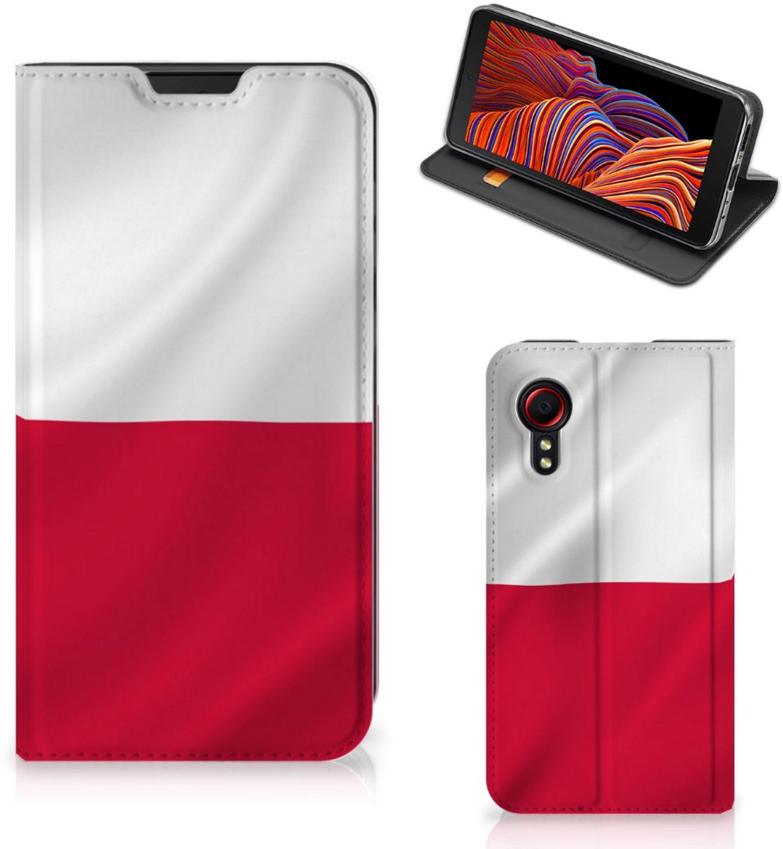 Book Case voor Samsung Galaxy Xcover 5 Standcase Polen