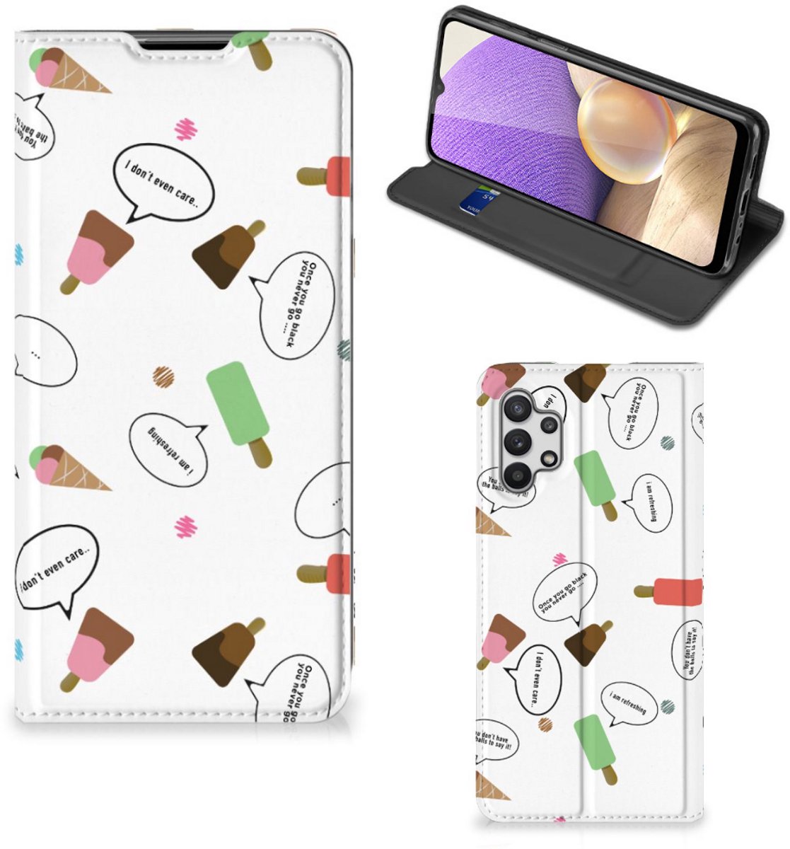 Samsung Galaxy A32 5G Flip Style Cover IJsjes