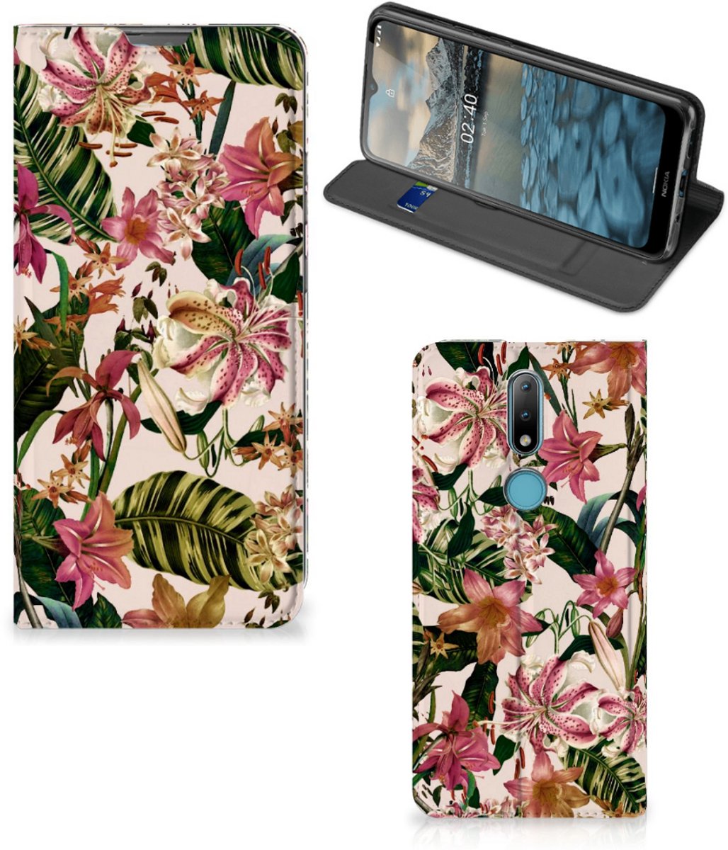 Nokia 2.4 Smart Cover Flowers
