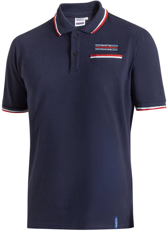 Sparco Martini Racing Polo met borstzak - wit / L van Merkloos — afbeelding 2