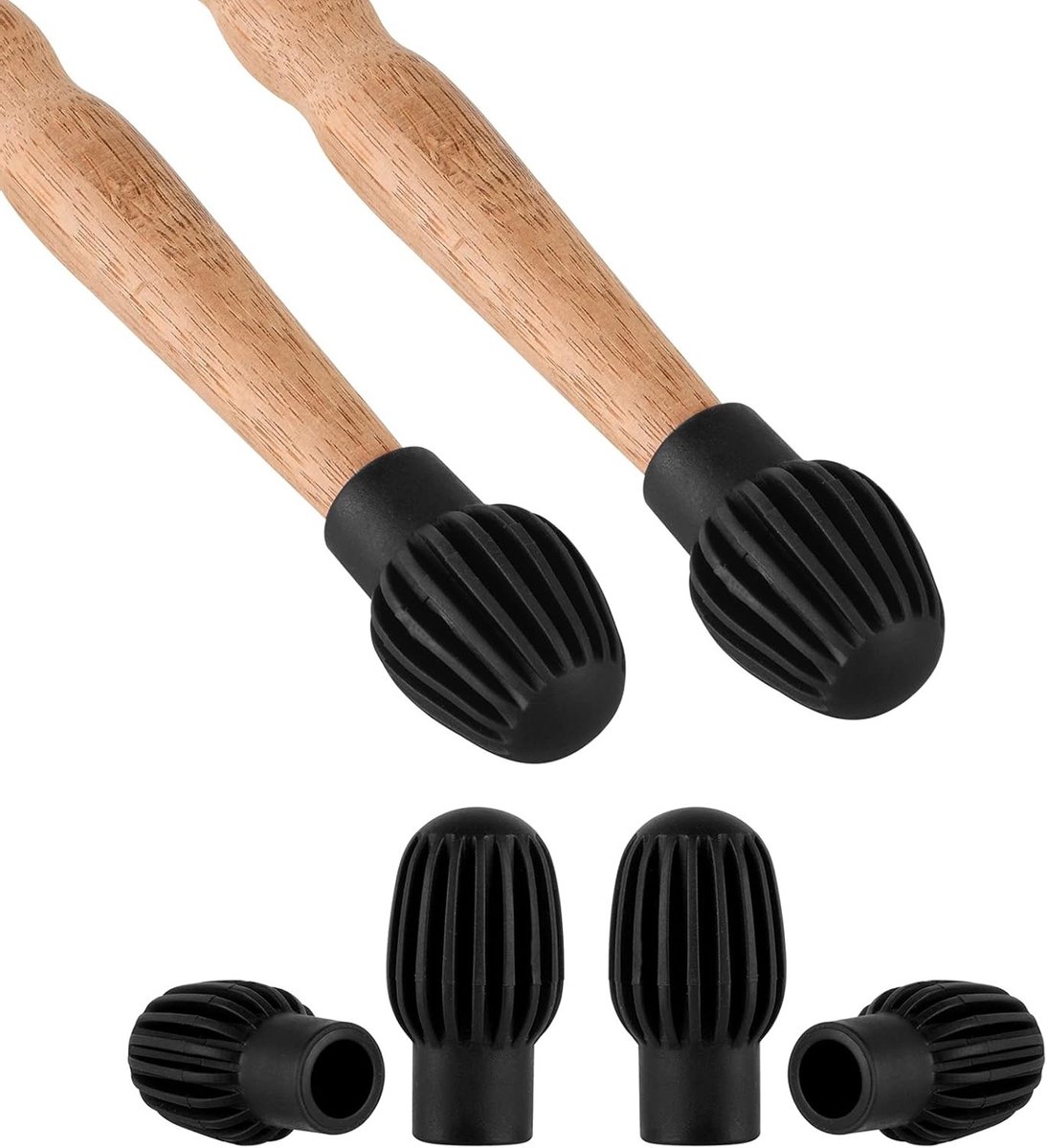 6 Stuks Siliconen Drum Demper voor Stille Oefening met Drumsticks en Geluidsisolatie