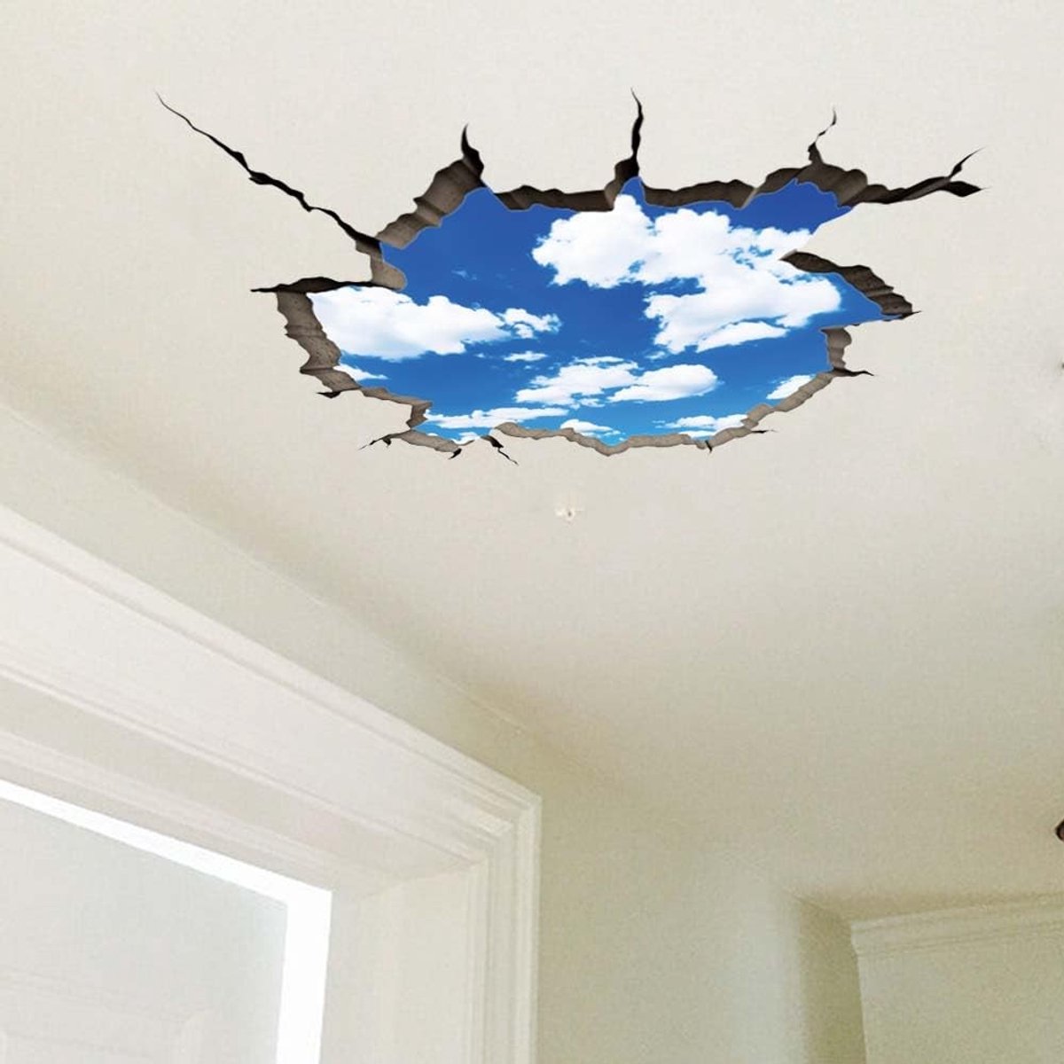 Dailygoody - Wolken 3D Muursticker - Grappige Lucht Muurstickers - Kleurrijk Decor - 2 Vellen - Creatieve Wanddecoratie - Geschikt voor Kinderkamer - ...