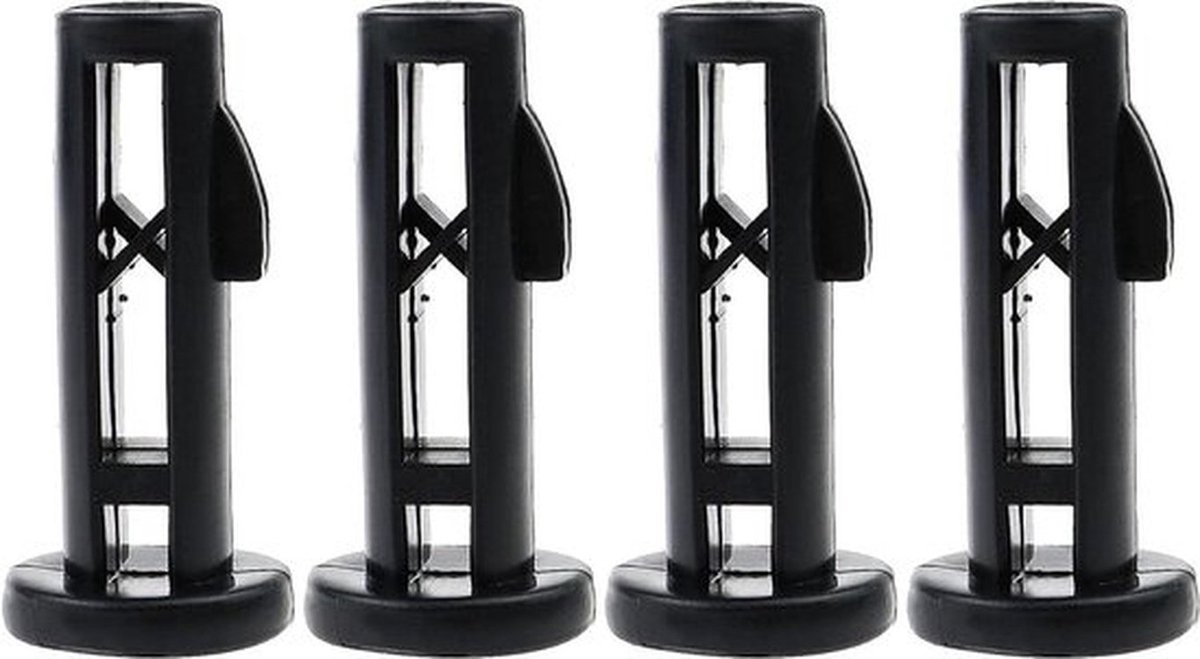 Allecto- Wheelie Bin deksel scharnier pins - Kunststof - 62mmx16mm - Zwart - 50/120/240L - Huishoudelijk en commercieel gebruik - Prullenbakken met wielen.