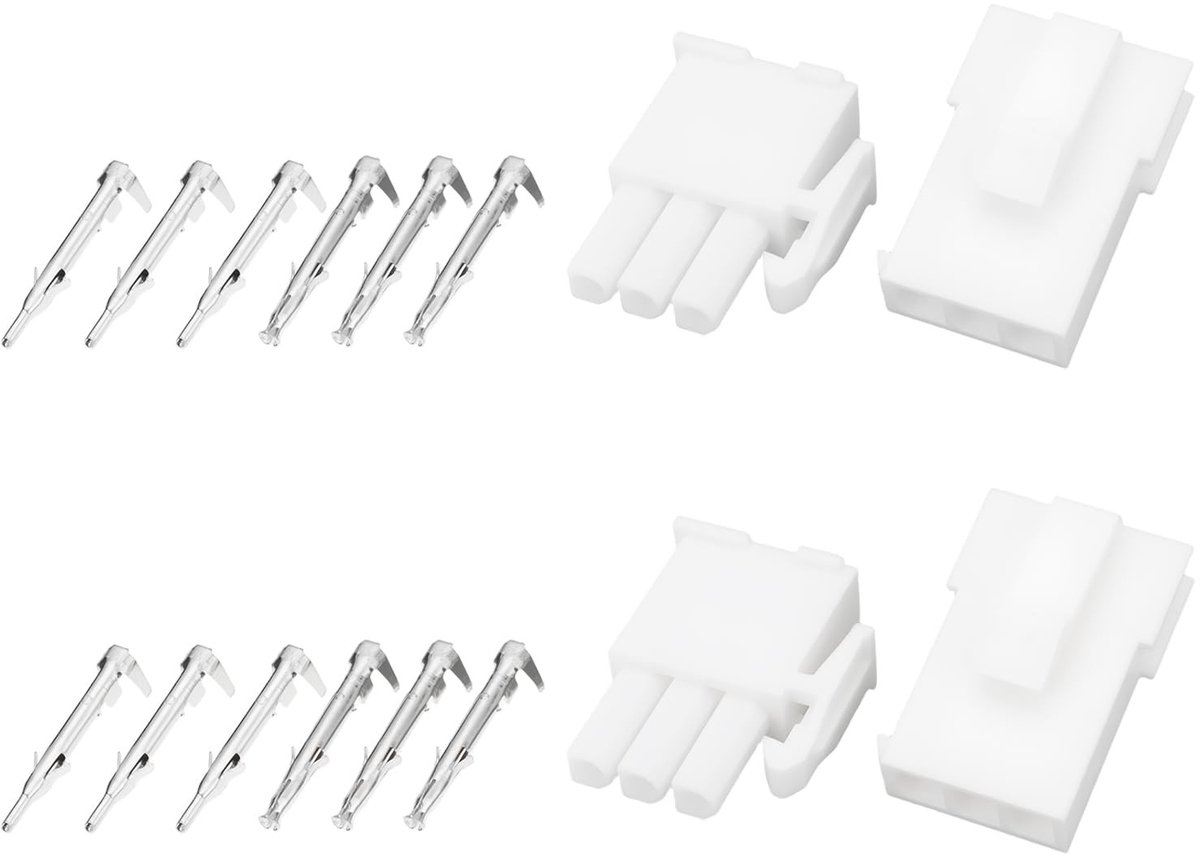 Dailygoody - Mini Socket Connector - 2 Set - 3 Pin - Geschikt voor MATE-N-LOK - 1,5mm-2,4mm - Verbinding - Duurzaam