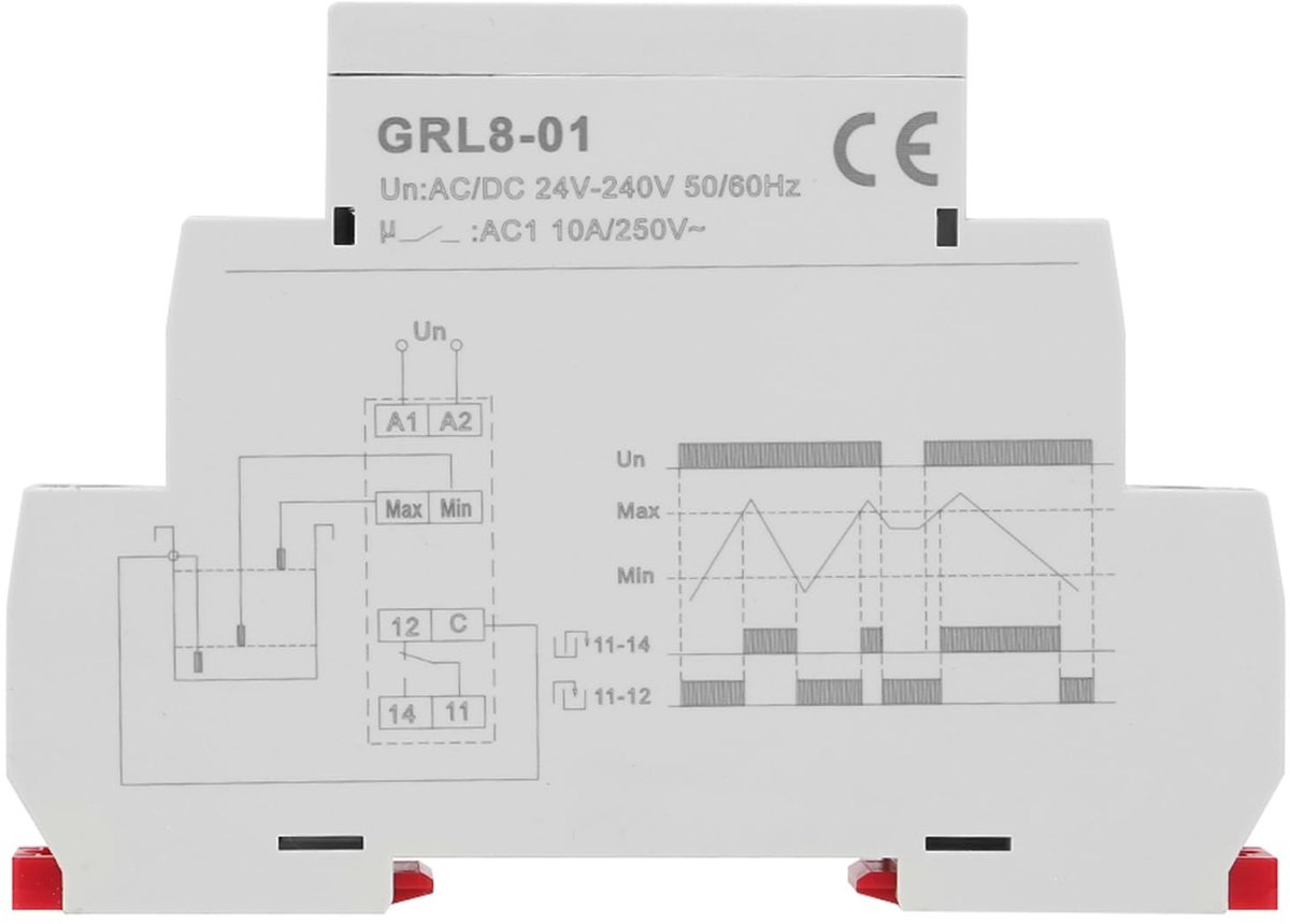 Dailygoody - Liquid Level Control Relay - Water Level Controller - 10A AC/DC - Compact Formaat - Automatische Bediening - Geschikt voor Tanks en Basi