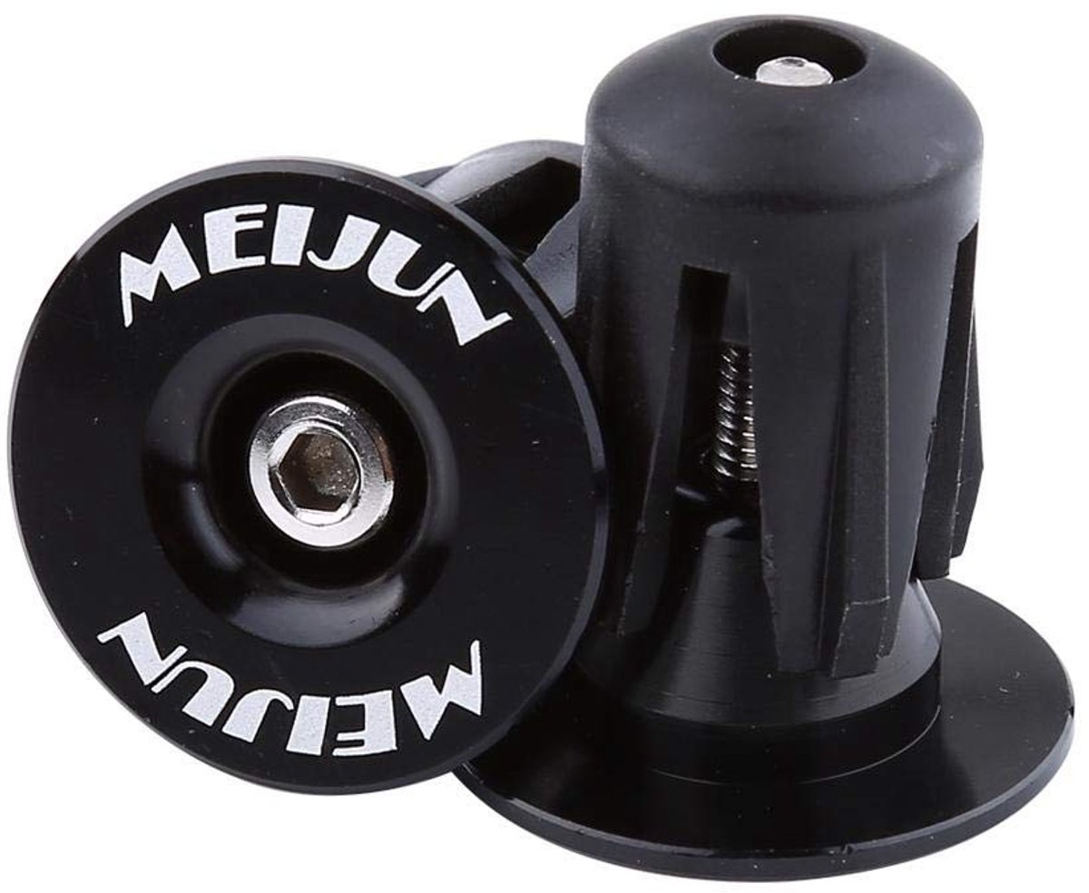 Dailygoody - Fietsstuur Eindstoppen - Universele Aluminium Eindkappen - Zwart - Ideaal voor Racefiets en MTB - Eenvoudig te Installeren