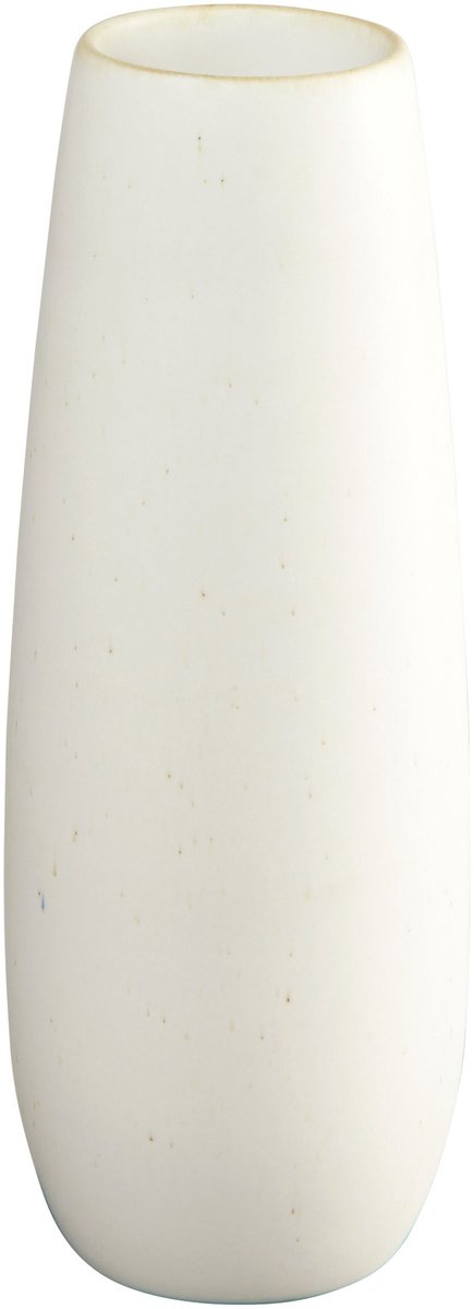 ASA Selection Ease vaas, tafelvaas, decoratieve vaas, bloemenvaas, aardewerk, Soft Shell, H 32 cm, 91032249 wit