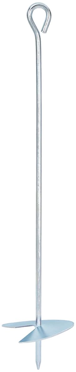 vidaXL - Aardanker - 4 - pcs - Zilverkleurig - Ø10 - x - 50 - cm - Gegalvaniseerd - Metaal