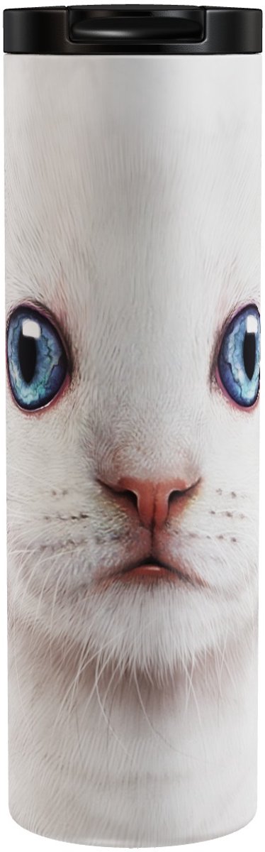 Kitten Wit White Kitten Big Face - Thermosbeker 500