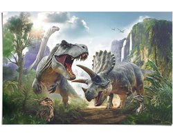 Poster Dino wereld - 61 x 91,5 - Papier - REINDERS