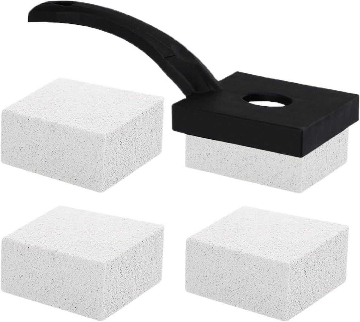 Puinsteen Reiniger - Schuursteen Blok - Tegels Schoonmaken - Vervangbare Stenen - 3.82x2.95x1.97 Inch - Pumice Brush