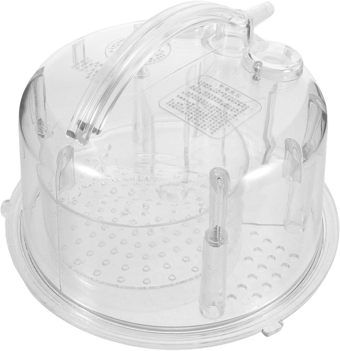 Stoomapparaat Deksel - Reserveonderdeel Sauna - Thuis Ontspannen - Hittebestendig Plastic - 22 cm Diameter - Transparant