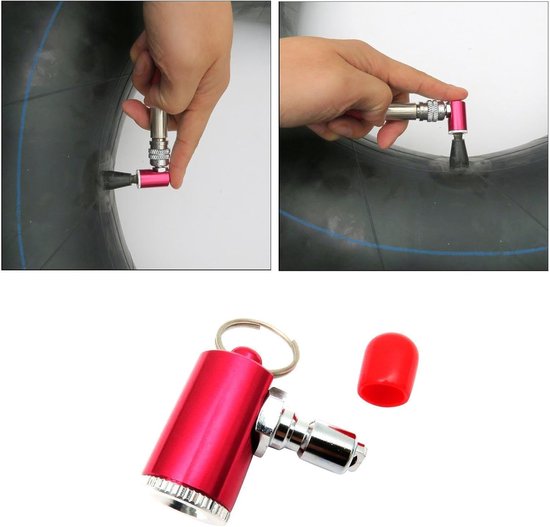 Opblaasmondstuk - Luchtpomp adapter - Speelgoed opblazen - Duikfles aansluiting - 33x30x16 mm - Aluminium — afbeelding 4