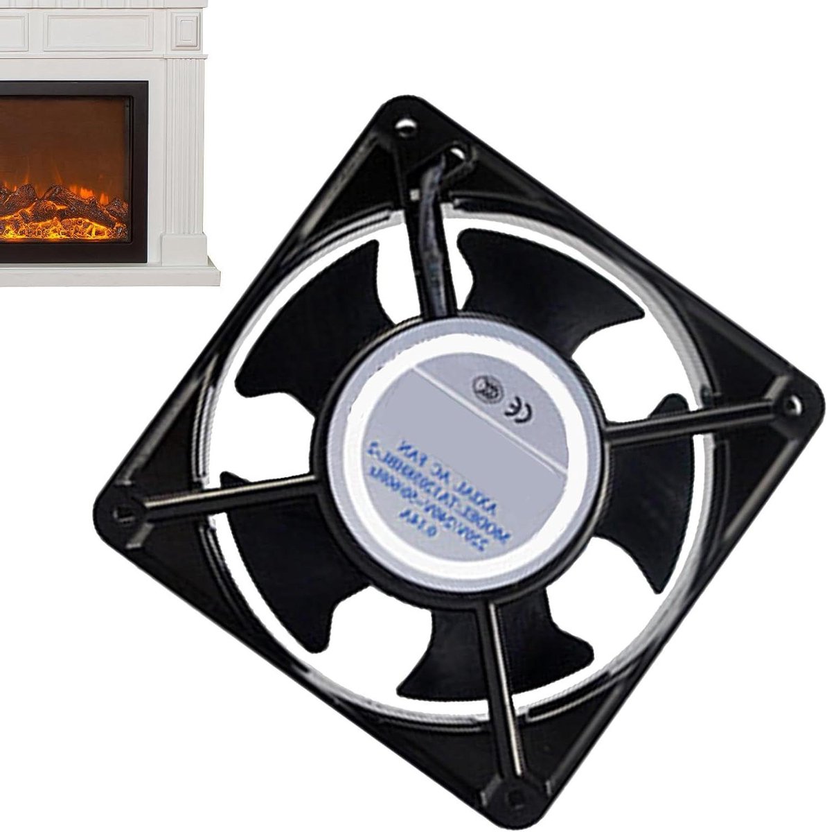 Haardventilator - Kachel Ventilator - Luchtcirculatie Gereedschap - Warmte Aangedreven - 12.7cm Breed - Zwart