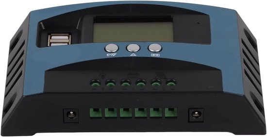 Solar Laadregelaar - MPPT Controller - Energiebeheer - LCD Scherm - 50A - Zwart