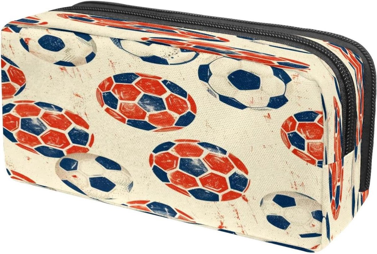 Pennenetui met Rits - Pennenetui Pennenzak - Spullen Organiseren - Grote Capaciteit - 6x21x10cm - Meerkleurig