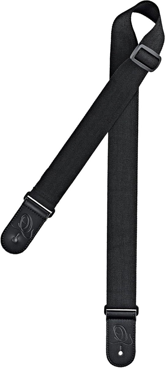 Gitaarband Nylon - Gitaarriem Verstelbaar - Muziek Maken - Nylon Materiaal - 180 cm - Zwart