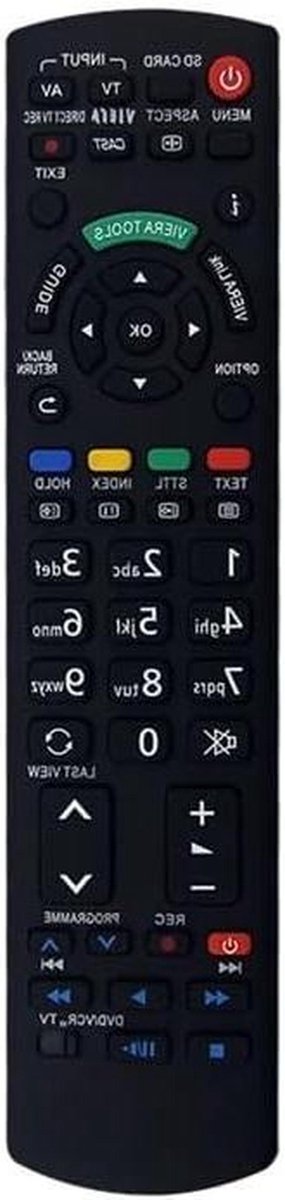 Afstandsbediening - Universele afstandsbediening - TV bedienen - Directe compatibiliteit - 1 x 1 x 1 cm - Zwart