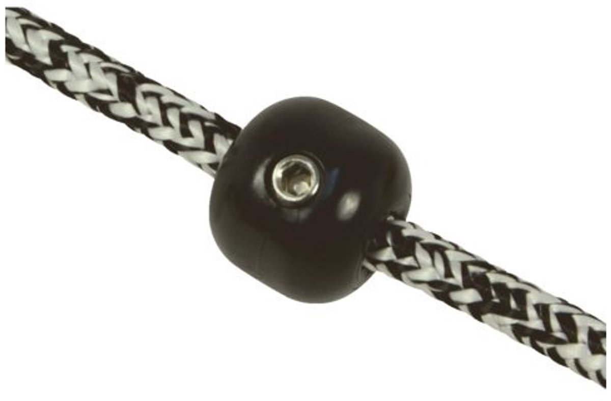 PT524 screw-on stopper ball voor 6mm touw zwart