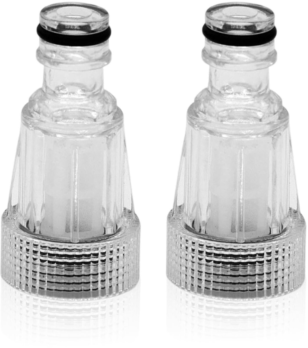 Dailygoods- Tuinslang-waterzeef Set van 2 - Hogedrukreiniger-aansluiting - Slangaansluiting 3/4 inch - Efficiënte filtering - Waterzuivering - Afmeting 64 mm - Slangwaterfilter