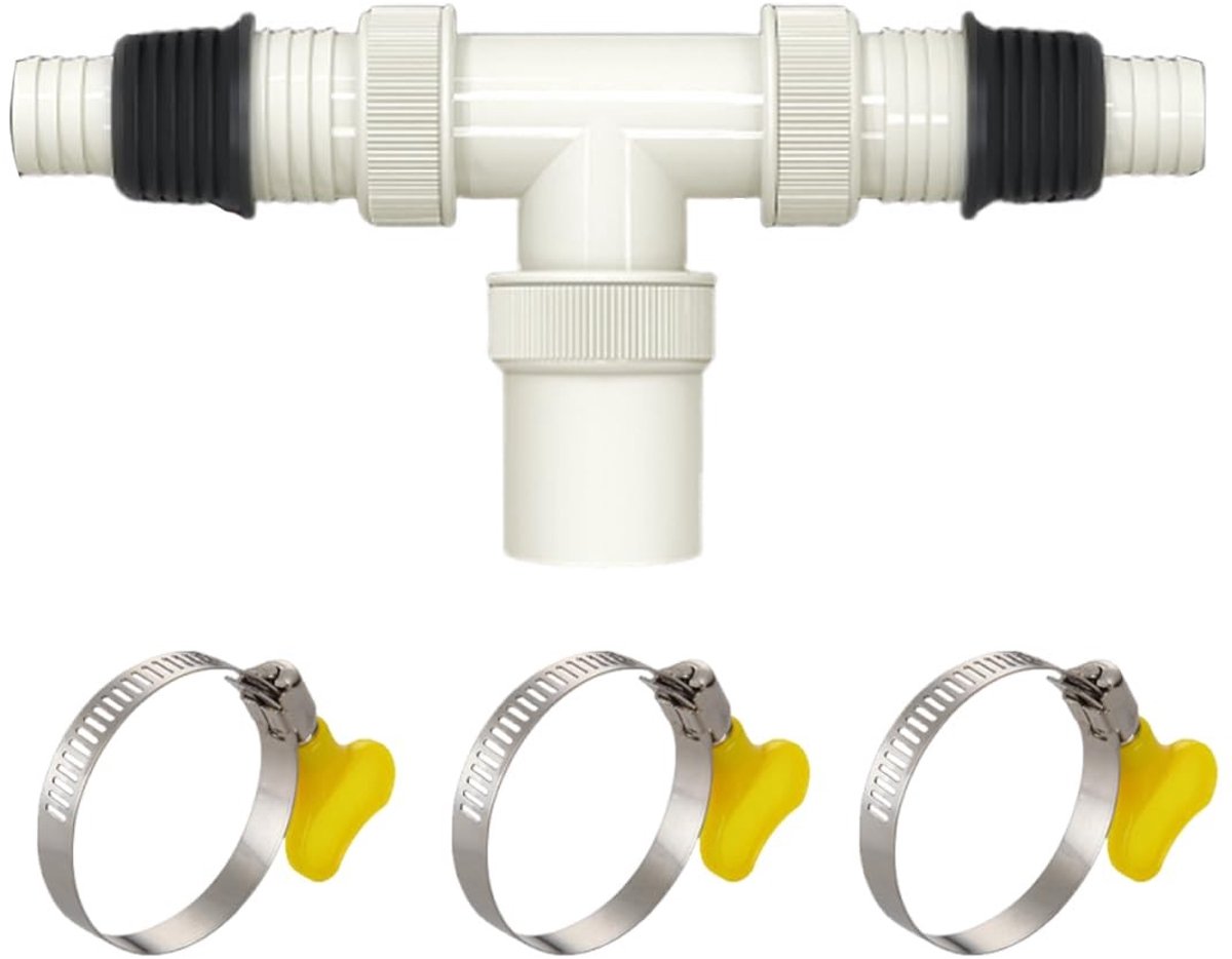 Dailygoods - Afvoeradapter voor Wasmachine met Drievoudige Schroefdraadaansluiting