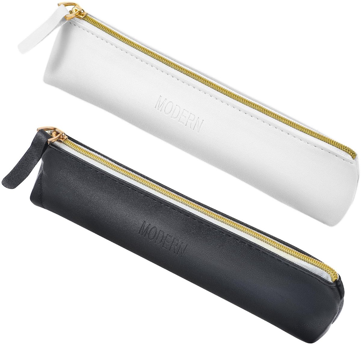 Dailygoods- Cosmetische Tas Klein - 2 Stuks - Draagbare Toilettas - Zacht Waterdicht PU-Leer - Luxe Organizer - Compact en Lichtgewicht