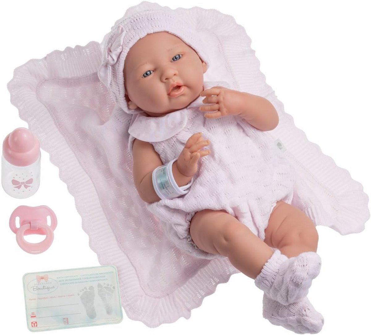 Baby Pop - La Newborn - Kinderspel - Anatomisch Correct - 38 cm - Roze
