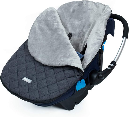 SnelShoppen - Universele Voetenzak Voor Autostoel, Waterdicht, Winddicht, Hoge Warmte, Zwart, Ideaal Voor Kinderen En Baby's, Geschikt Voor Alle Autos van Snelshoppen — afbeelding 4