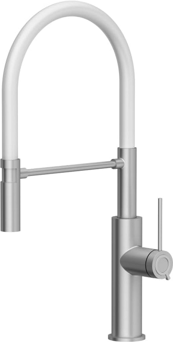 Keukenkraan Mengkraan - Hoge Kraan - Hygiënisch Werken - Uittrekbare Uitloop - 50 cm Hoog