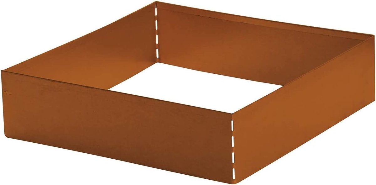 Lawn Edge - Garden Border - Garden Design - Corten Steel Patina - 40x40cm - Rust Look