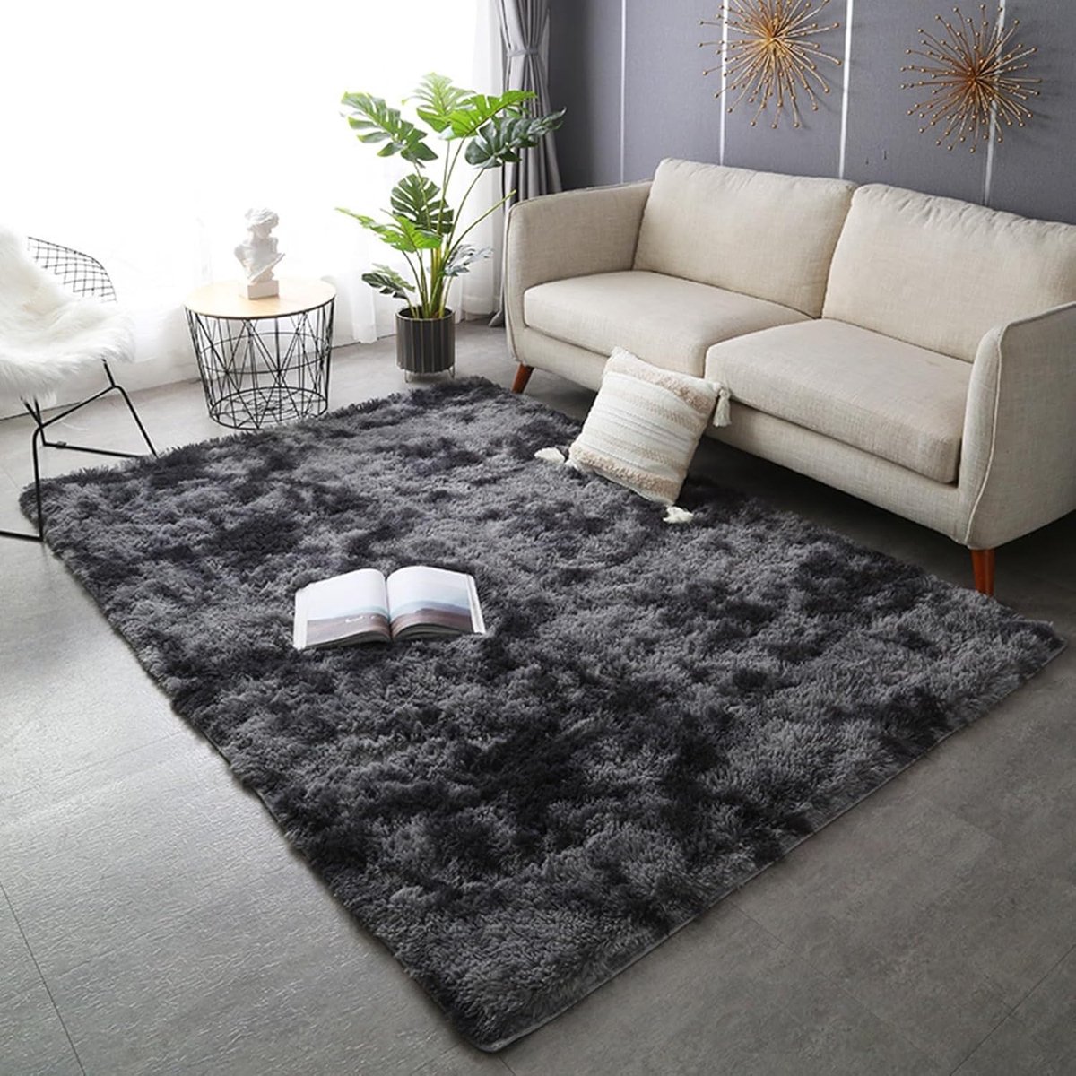 Woonkamer Vloerkleed - Zachte Vloerbedekking - Comfortabel Ontspannen - Anti-slip Onderkan
