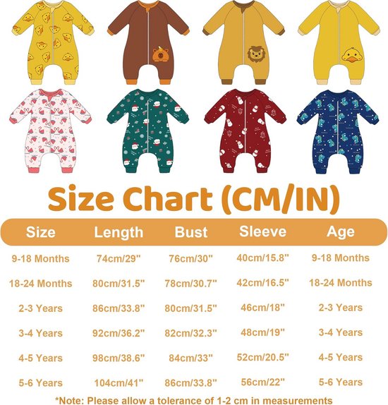 Slaapzak met voeten - Winter pyjama - Warm slapen - Zacht flanel - 25 Tog - Ente van slaapzak-met-voeten — afbeelding 5
