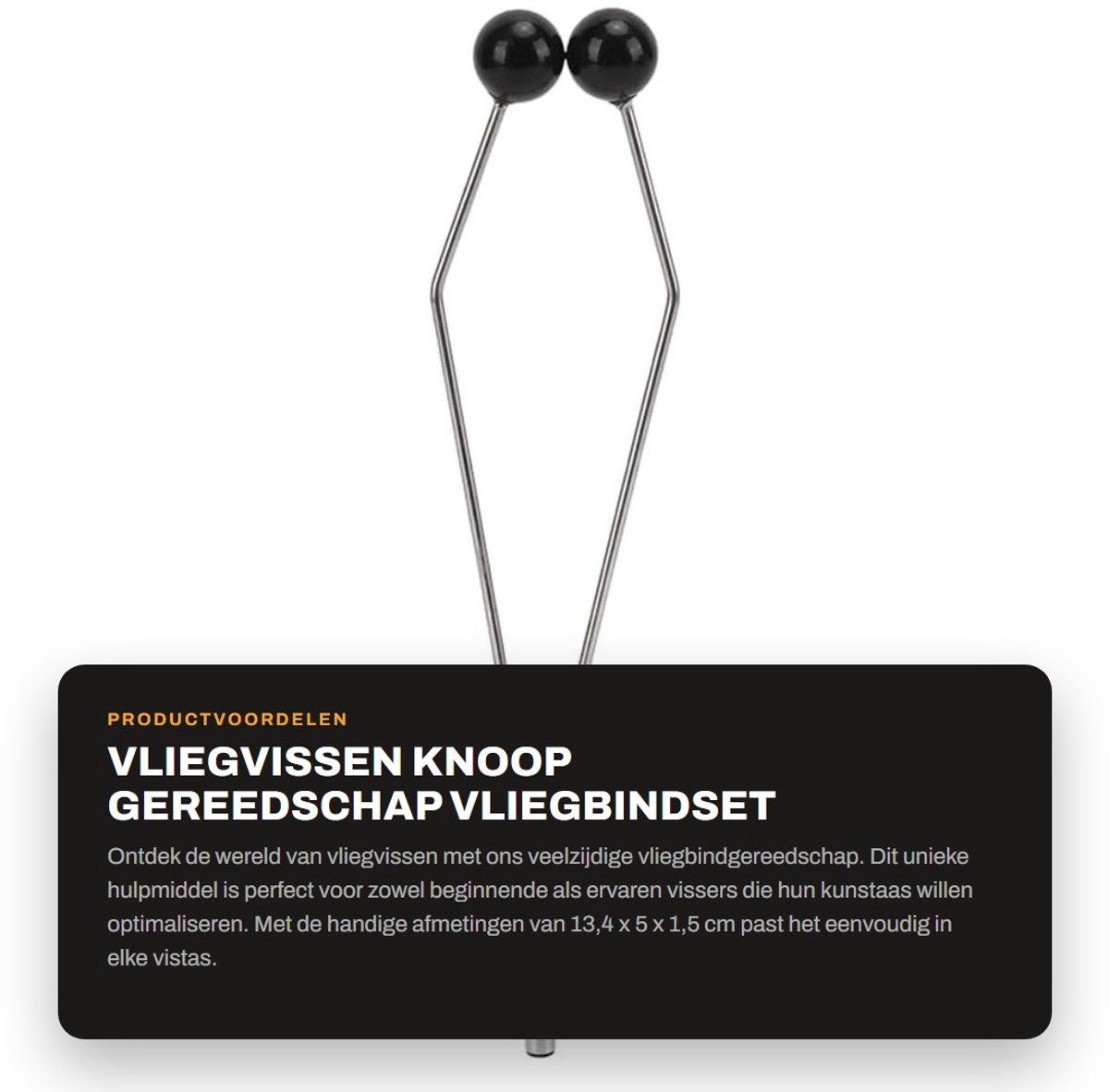 Dailygoods- Vliegbindset - Duurzaam Roestvrij Staal - Vliegvissen Gereedschap - Knoop Koppelverkoop - Outdoor Vissen - Slijtagebestendig