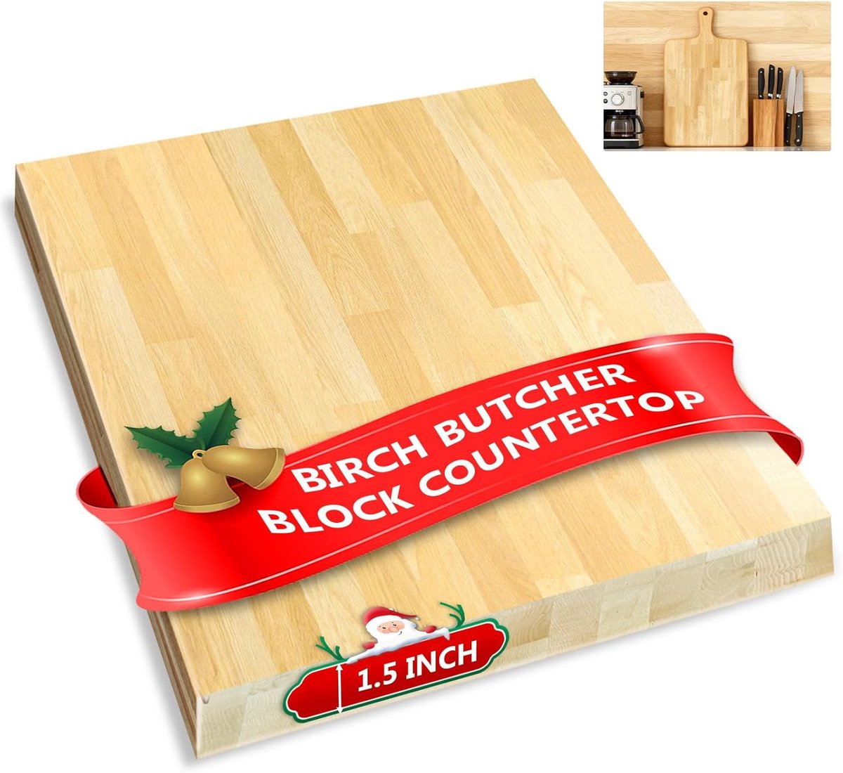 Massief Houten Blad - Werkblad Tafelblad - DIY Projecten - Onbewerkt Berkenhout - 61 x 635 cm - Natuurlijk Hout