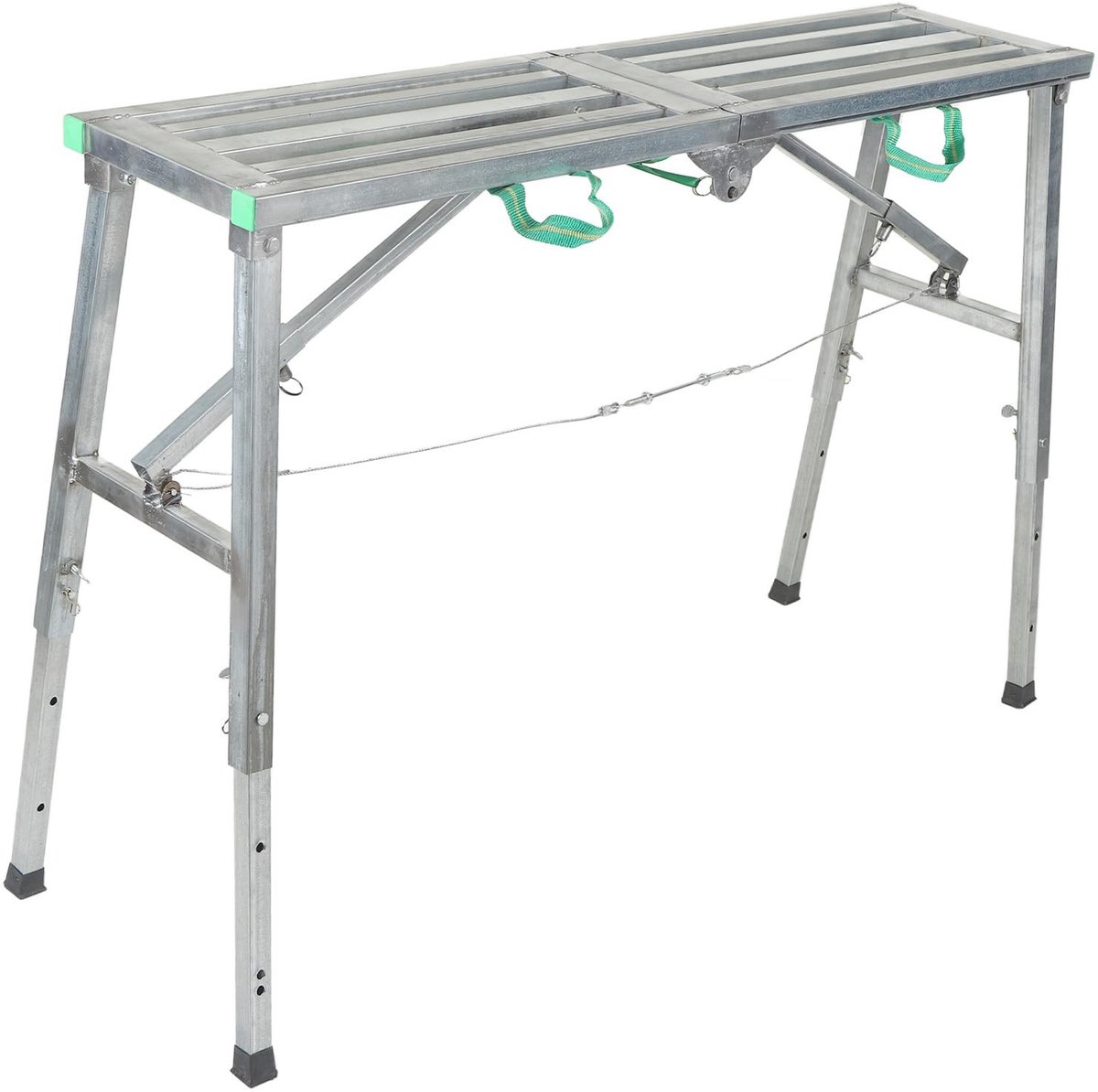 Dailygoods- Werkblad Verstelbaar - Inklapbaar Werkplatform - Aluminium Frame - Maximaal Draagvermogen 200 kg - Multifunctioneel - Ruimtebesparend