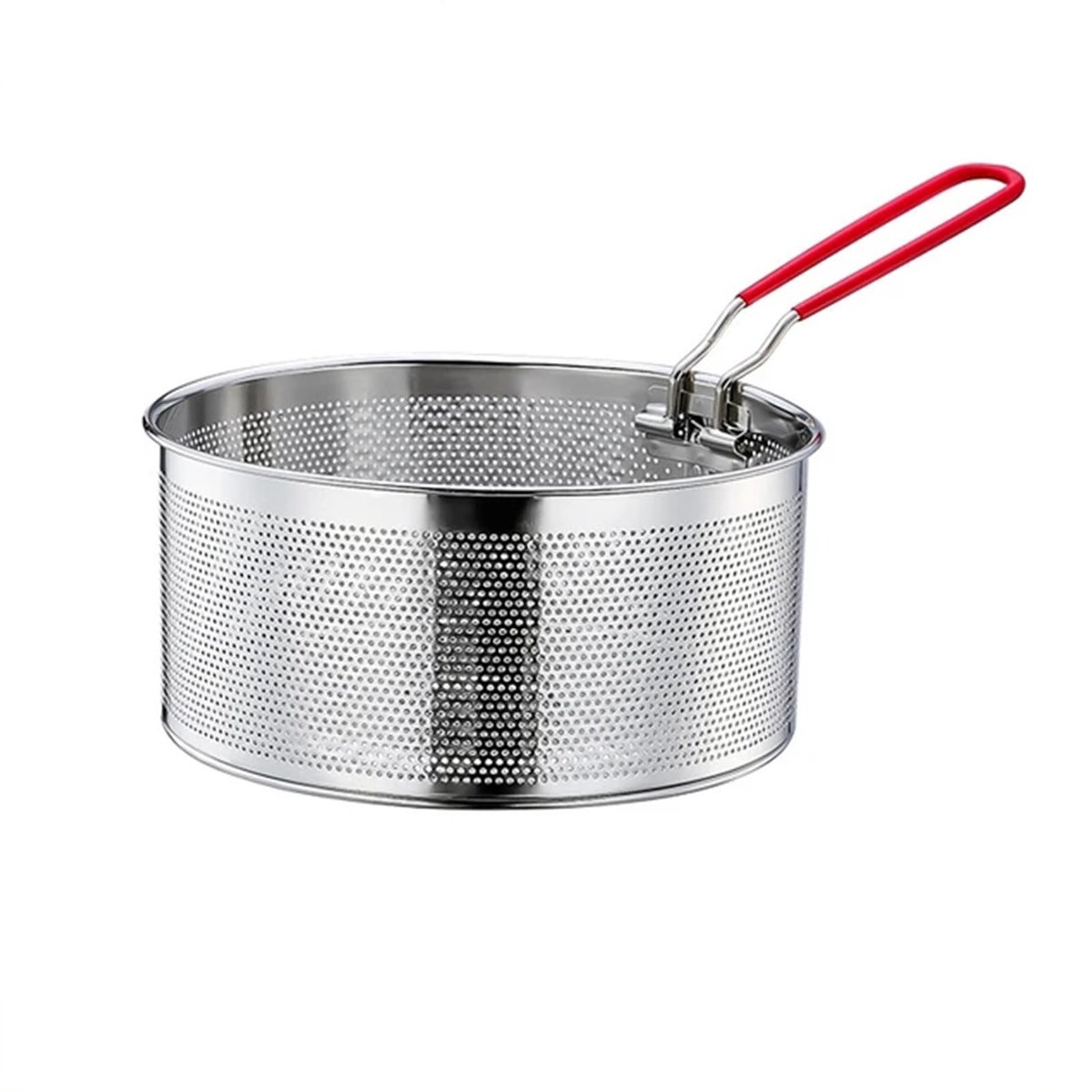 Dailygoods- Frituurmand - Roestvrijstalen Frituurmandje - Keukenzeef - Antislip Handgreep - Vaatwasmachinebestendig - Duurzaam 20 cm - Frituurzeef