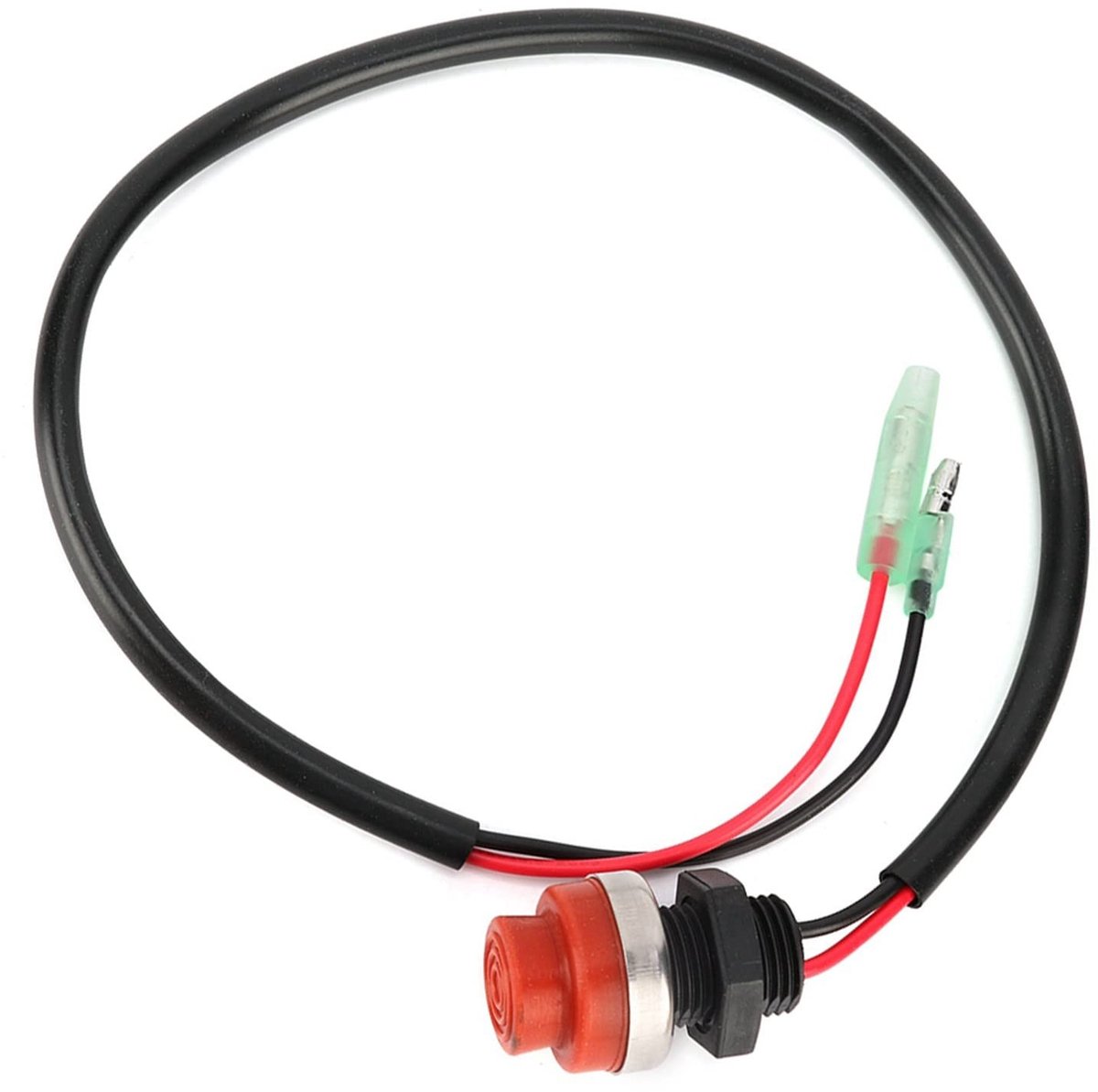 Dailygoods - Startknop Buitenboordmotor - Waterdichte Drukknop - 45 cm Kabel - Stopcontact voor Boot - Marine Stopschakelaar - Geschikt voor Motoren 7...