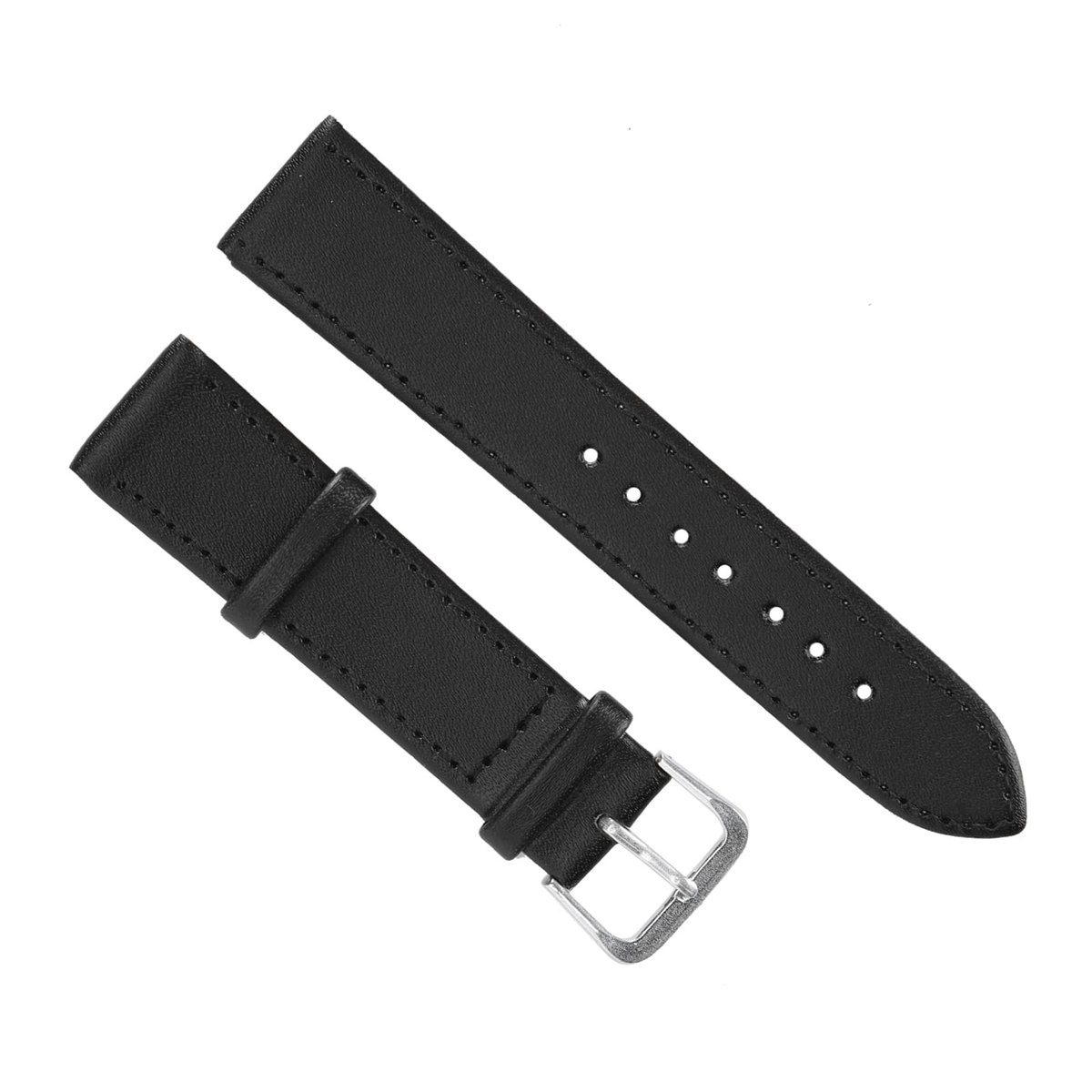 Dailygoods- Horlogebandje Universeel Vervangend - PU-leer - Horlogebandje 20mm - Horlogeband voor Heren/Dames - Horlogeband Inkorter - Geschikt voor Diverse Horloges