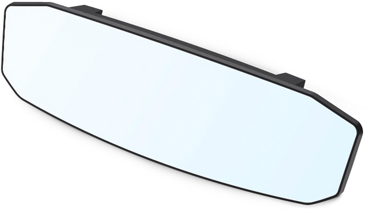 Dailygoods- Binnenspiegel Groothoek - Verblindingvrij - Clip-on - Platte Panorama - Dode Hoek Verwijderen - Duurzaam ABS/Glas - Achteruitkijkspiegel