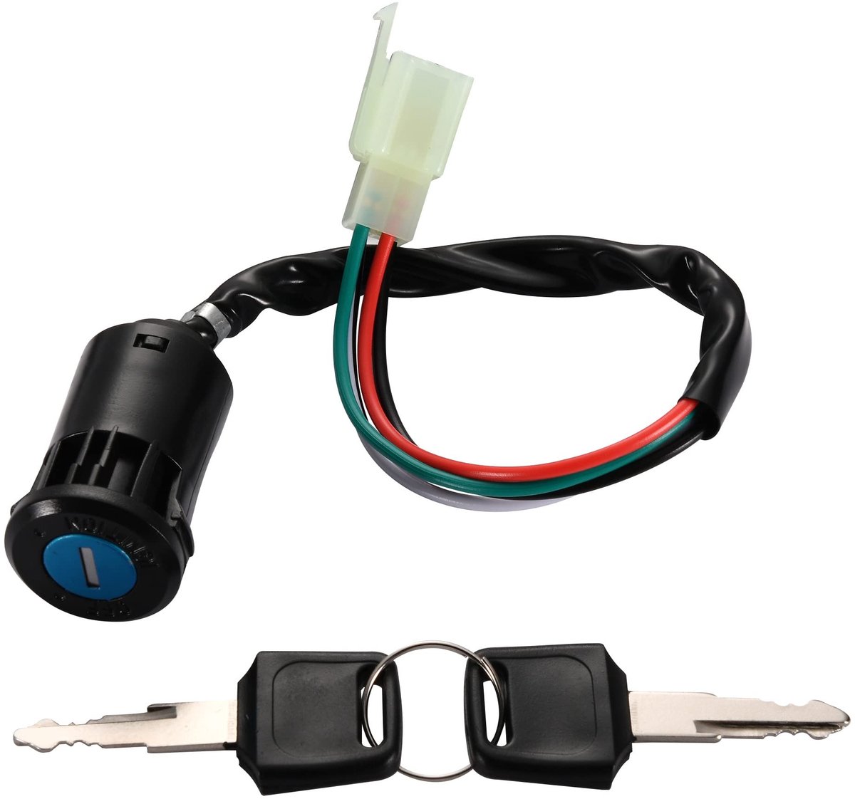 Dailygoods - 4Pin Ignition Key Switch Set - Vervangingsset voor Dirt Bikes - Geschikt voor 50cc tot 125cc - Hoogwaardige kwaliteit - Ideaal voor...