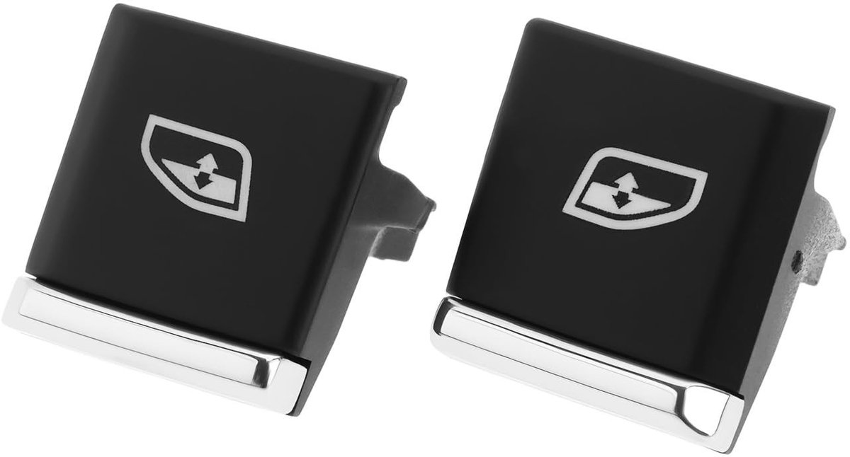 Dailygoods - Set van 2 Elektrische Raamschakelaar Covers voor Porsche