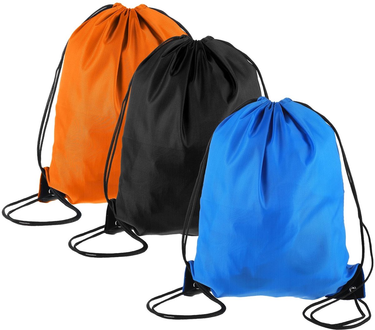Dailygoods- Koordtas 3 stuks - Duurzame Gymtas - Rugzak met Trekkoord - Sporttas - Outdoor Tas - Ideaal voor Reizen en Sport
