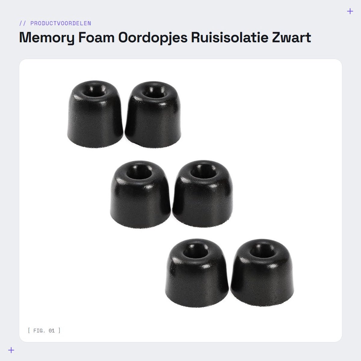 Dailygoods - Memory Foam Oordopjes - Ruisisolatie - Zwart - Vervangende Oordopjes - Geschikt voor HiFi T2 Pro - 3 maten S/M/L