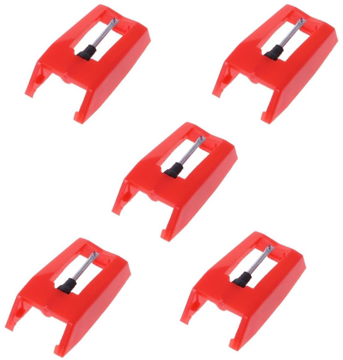 Dailygoods- Platenspelernaalden 5-pack - Vervangende Naalden - Langdurige Naaldvervanging - Vinylplatenspeler - Fonograaf - Compatibel met ION/Jensen/Crosley/Victrola/Sylvania - Vinylnaalden
