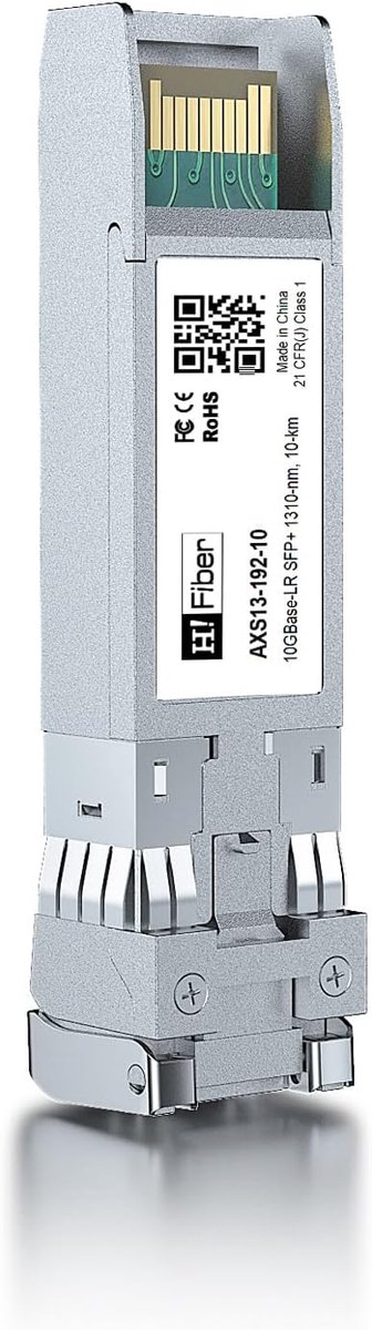 Netwerkmodule - Glasvezel Transceiver - Dataoverdracht - Single Mode - 10 km - Zilver