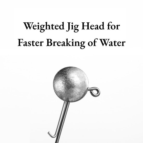 Dailygoods - Jig Head Haken met Gewichten - Pack van 10 voor Zoet- en Zoutwater van Dailygoods — afbeelding 2