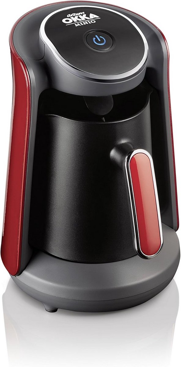 Koffiezetapparaat - Espresso maker - Turkse koffie zetten - Automatisch overloopbeveiliging - 1-4 kopjes - Rood