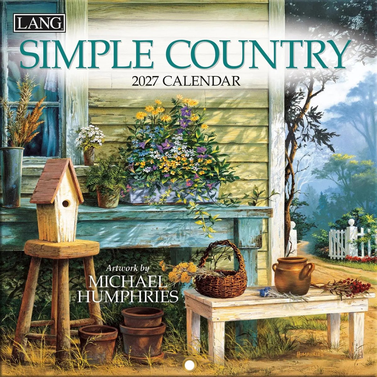 Simple Country Mini Kalender 2027 (17,5 cm x 35 cm)