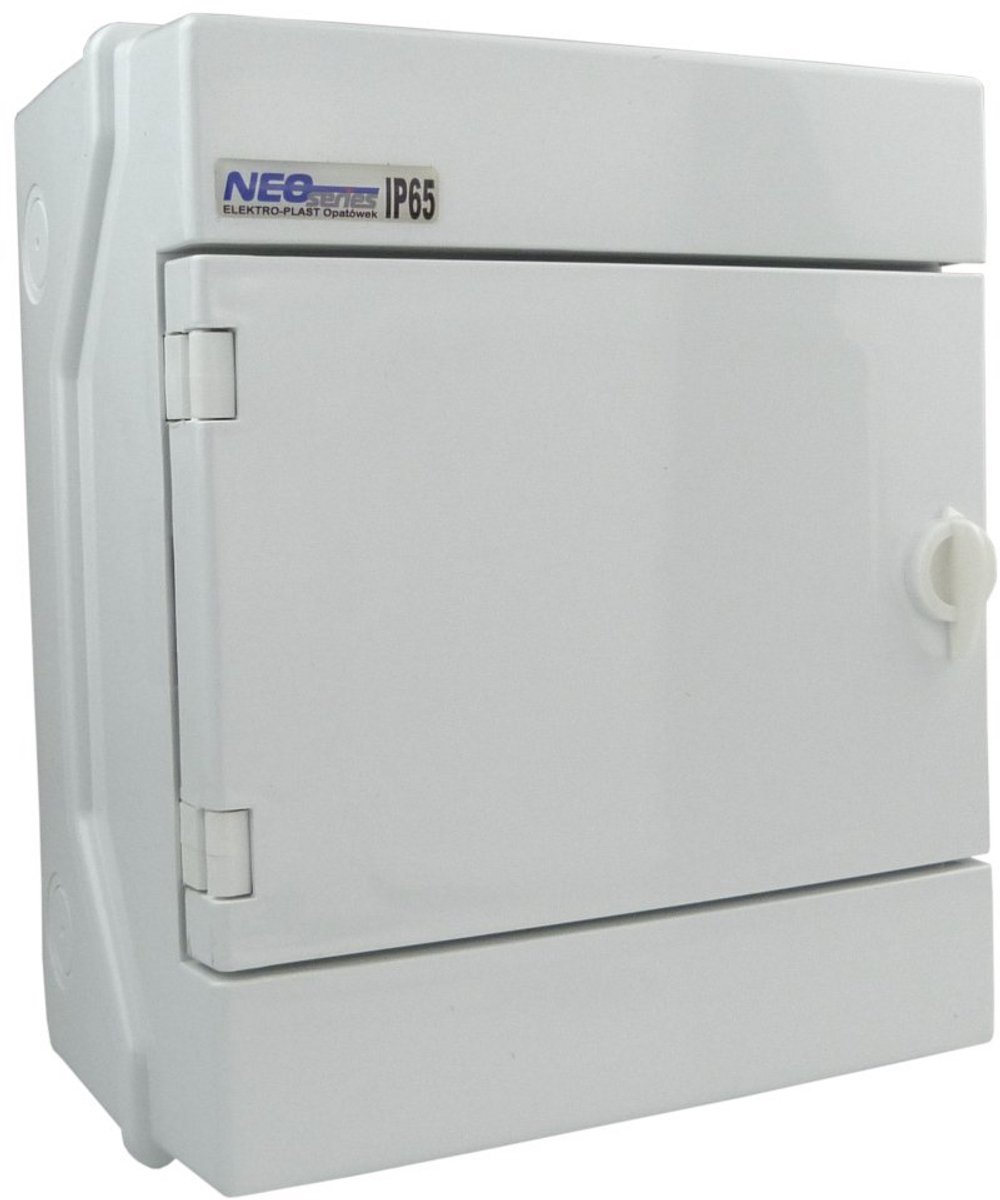 Zekeringkast Verdeelkast - Opbouw Kast - Elektrische Distributie - 6 Modules IP65 - VDE 4200 - Grijs