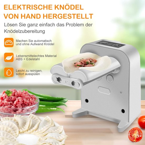 Automatische Knoedelmachine - Deegvorm Gyoza Maker - Thuis Koken - Twee Werkmodi - USB Opladen - Wit — afbeelding 2